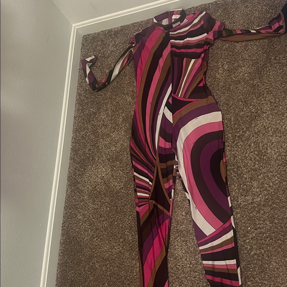 Emilio Pucci Multicolor Abstract Jumpsuit